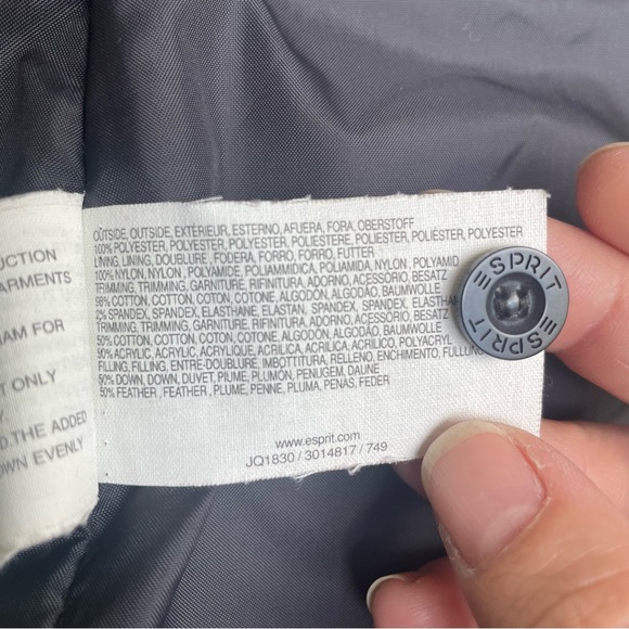 Ladies Esprit Down Puffer Jacket Small - Picture 11 of 13